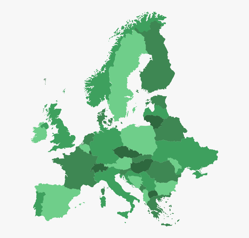 Europe Map Solid Colors, HD Png Download, Free Download