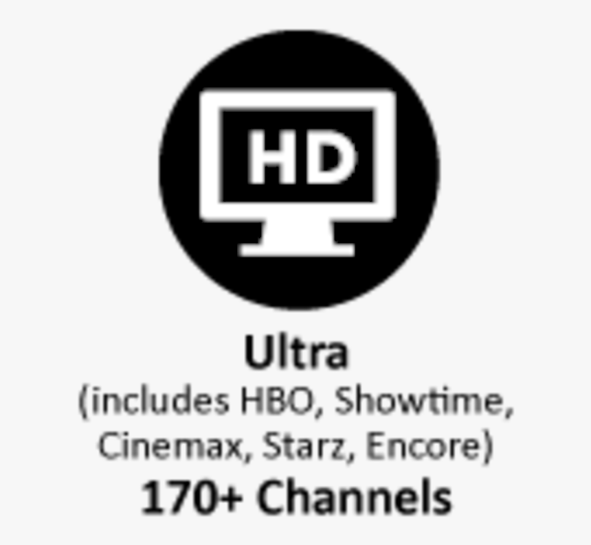 Ultra Video With All Premium Movie Channels - Circle, HD Png Download, Free Download