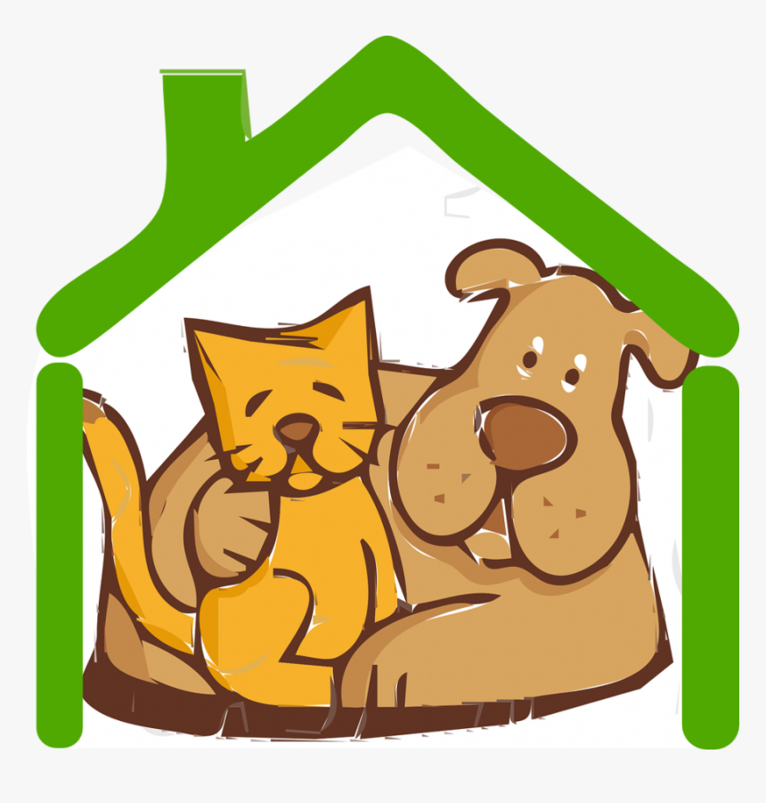 Cat And Dog Clip Art Clipart Cat Dog Clip Art , Png - Aso At Pusa Drawing Easy, Transparent Png, Free Download