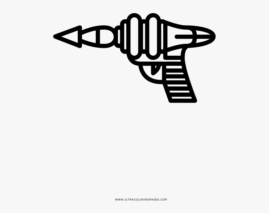 Raygun Coloring Page - Hand, HD Png Download, Free Download