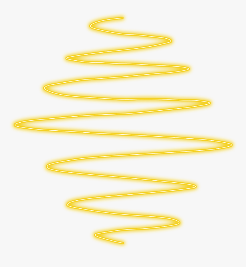 #spiral #espiral #neon #amarillo #yellow #tumblr #aesthetic - Light, HD Png Download, Free Download