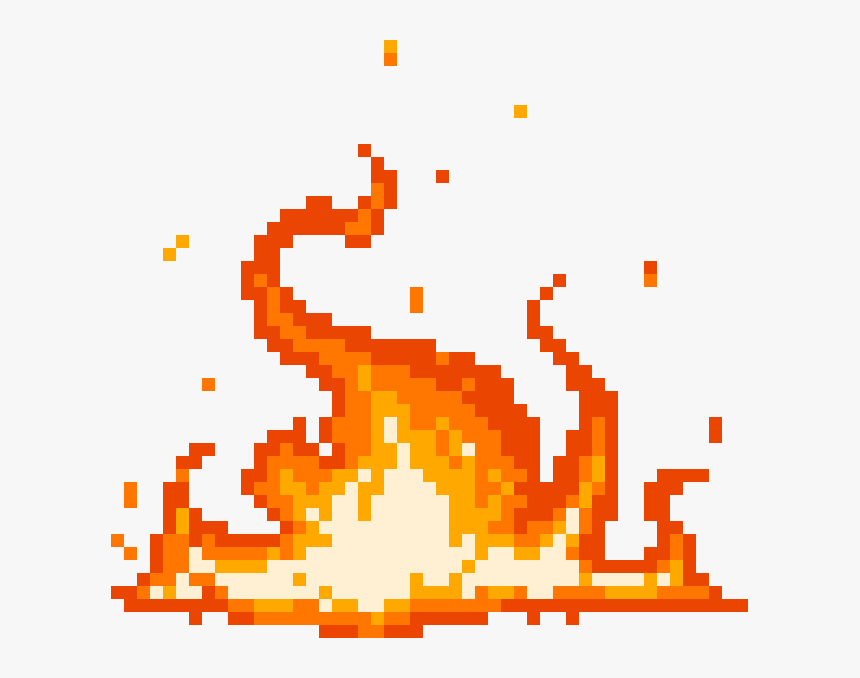 #fire #pixelart - Illustration, HD Png Download, Free Download