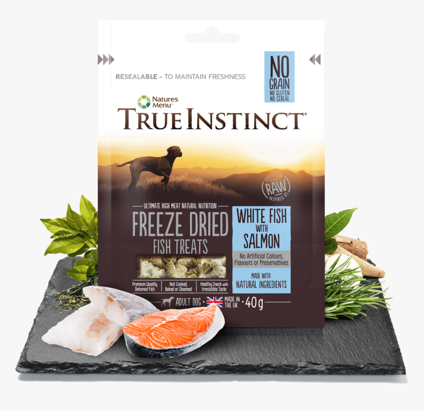 Freeze Dried Dog Treats White Fish With Salmon - Natures Menu True Instinct Food, HD Png Download, Free Download