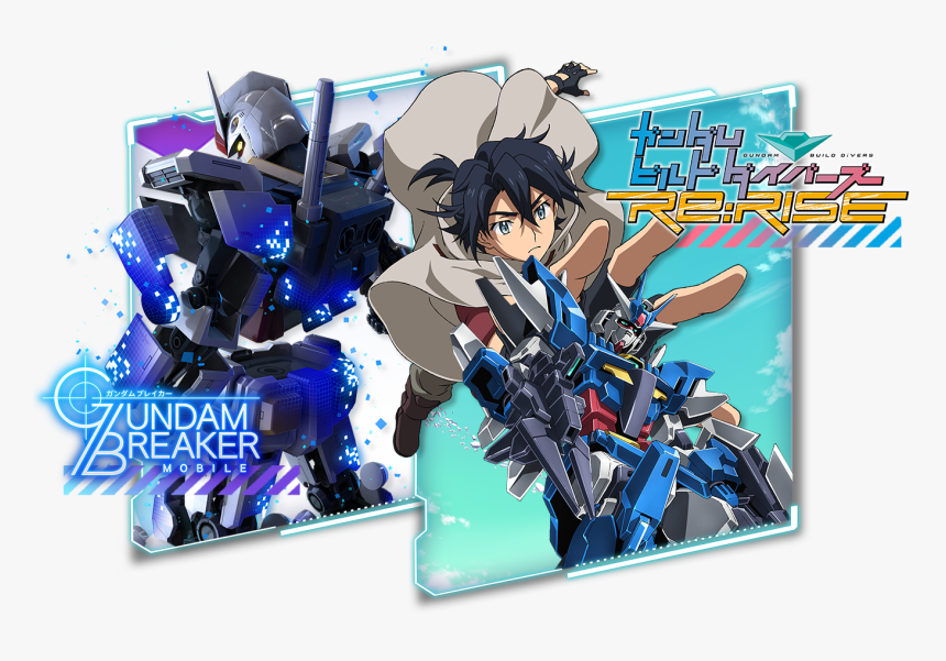 Gundam Build Divers Re - Gundam Build Divers Re Rise, HD Png Download, Free Download