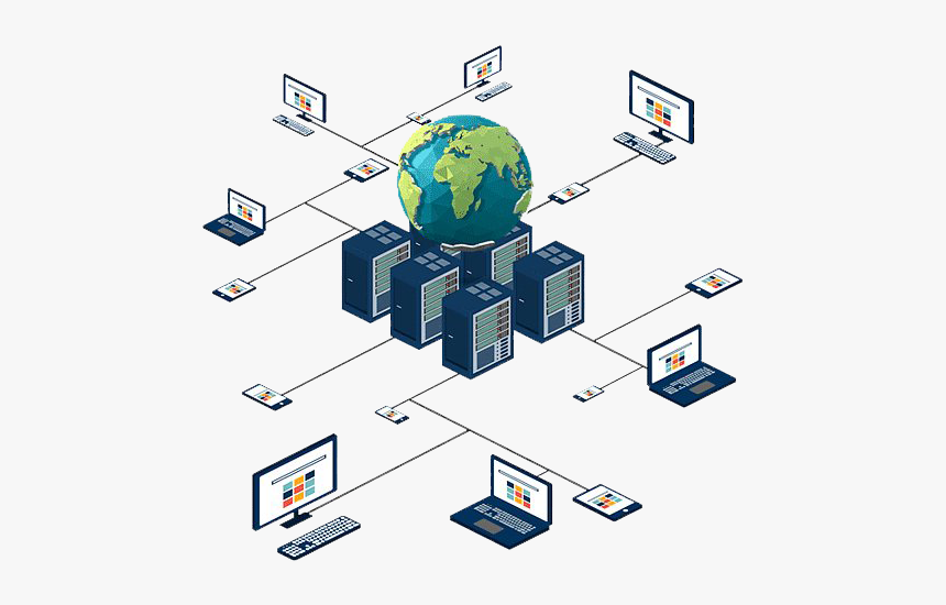 Computer Network Png Clipart - Isometric Network, Transparent Png, Free Download