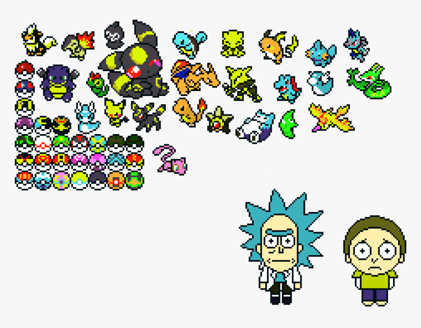 Rick From Rick And Morty Png - Pixel Art Rick And Morty, Transparent Png, Free Download