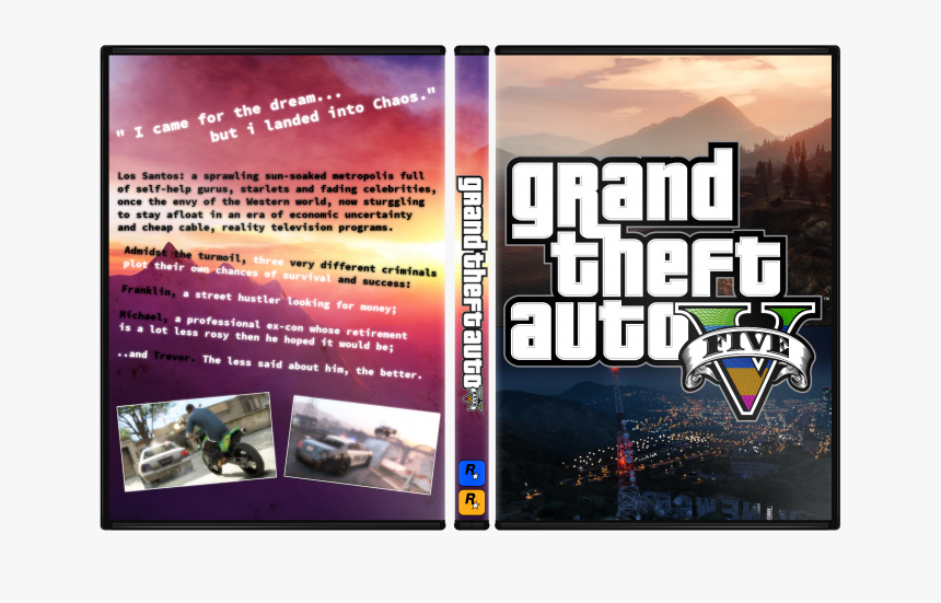 Grand Theft Auto 5 Box Art Cover - Gta, HD Png Download, Free Download