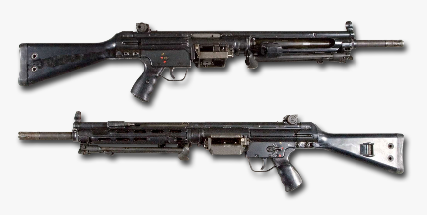 Hk 21 Lmg Left And Right Nobg - G8 Gewehr, HD Png Download, Free Download