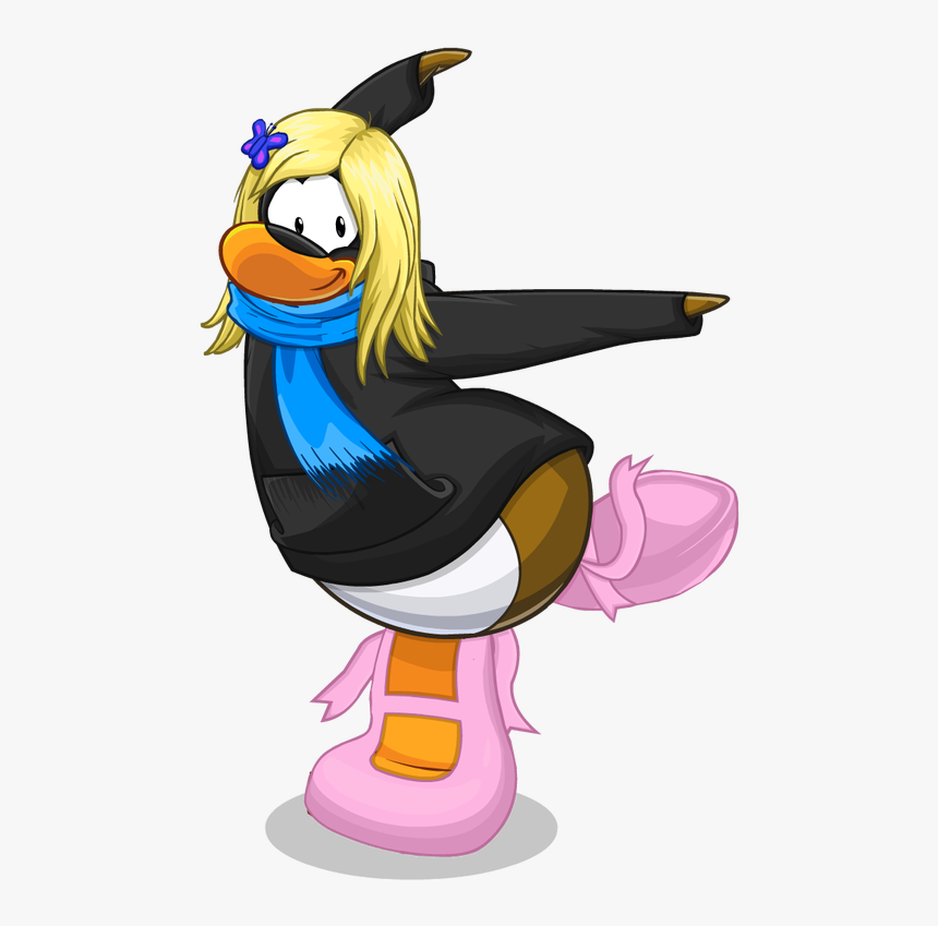 Confused Club Penguin Png - Club Penguin Penguin Girl, Transparent Png, Free Download