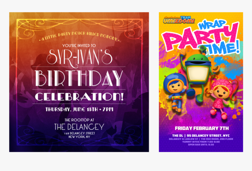 Birthday Party Invitation &amp, HD Png Download, Free Download