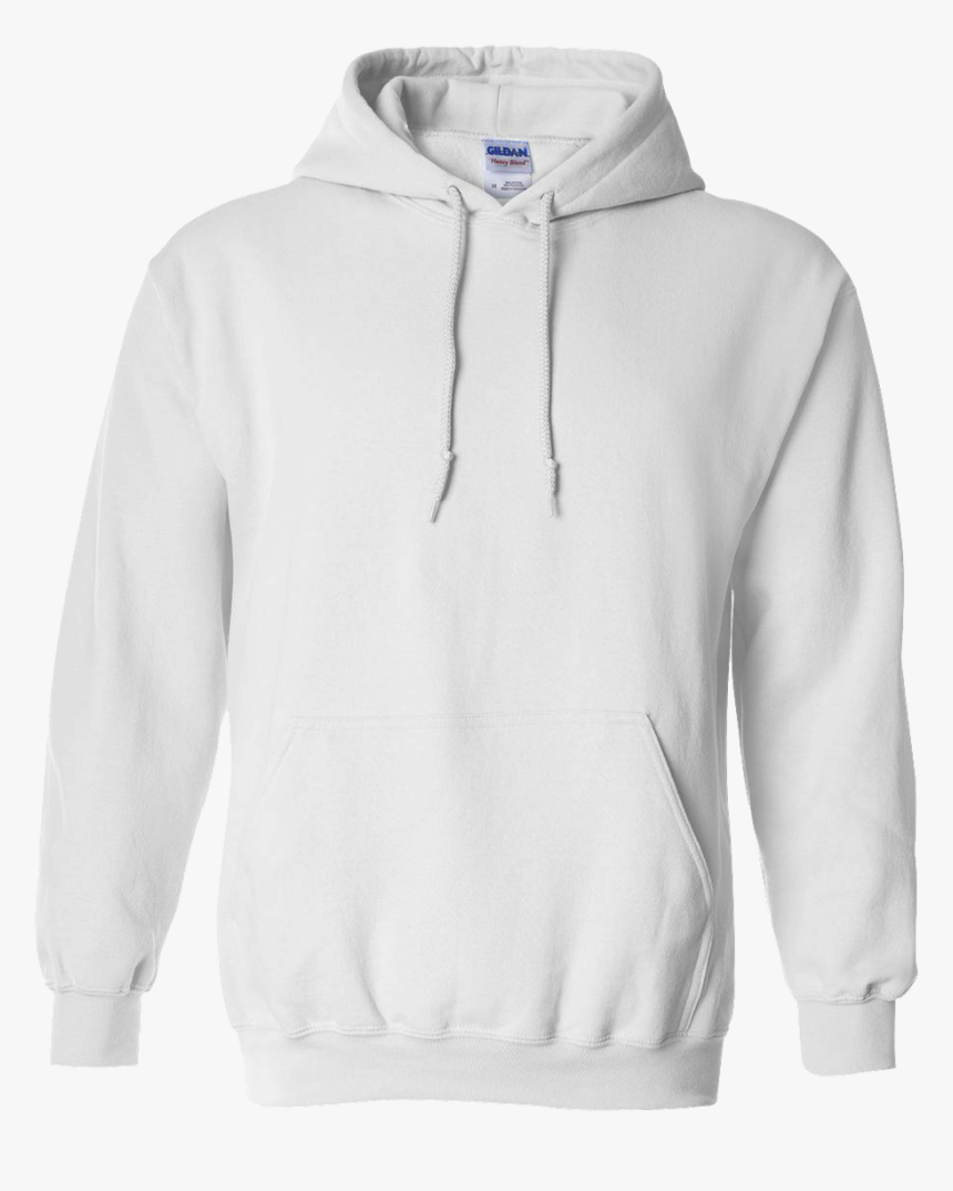 Blank White Gildan Hoodie, HD Png Download - kindpng