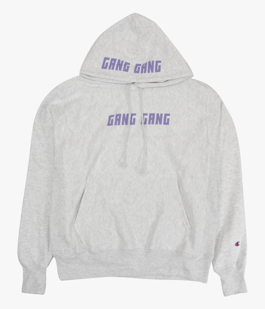Gang Gang Hoodie In Silver - Hoodie, HD Png Download, Free Download