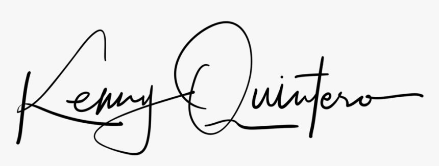 Kenny Quintero Wedding Dj Signature Web - Calligraphy, HD Png Download, Free Download
