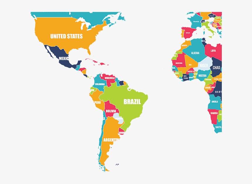 Mandela Effect South America - World Map 15 Countries, HD Png Download, Free Download