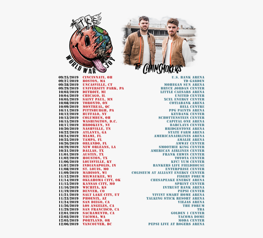 World War Joy Tour Dates, HD Png Download, Free Download