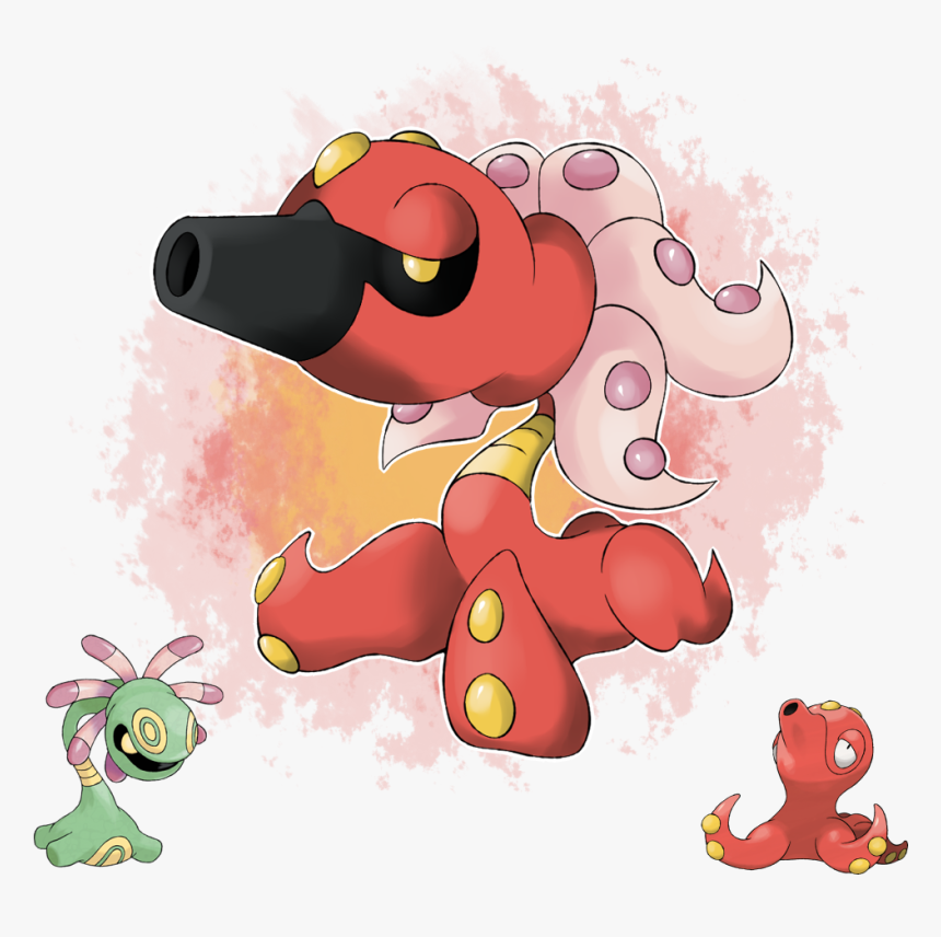 Another Quick Fusion - Octillery Pokemon Fusion, HD Png Download, Free Download
