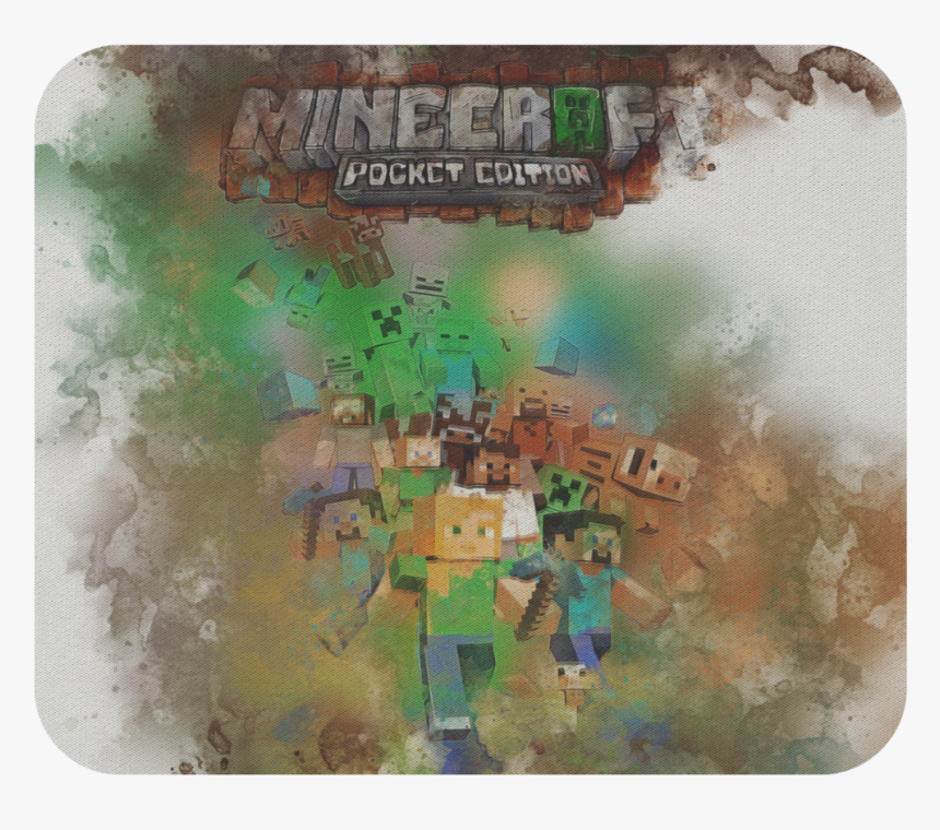Minecraft Mouse Pad Aquarelle, HD Png Download, Free Download