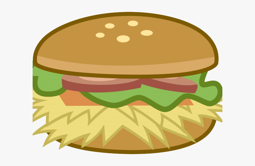 Burger Clipart Clear Background - Food, HD Png Download, Free Download