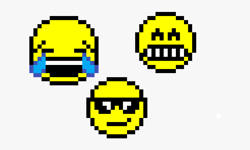 Pixel Art Cool Emoji, HD Png Download, Free Download