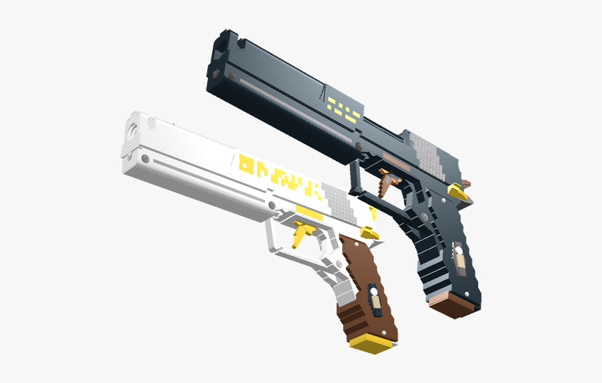 Ebony And Ivory Guns Png, Transparent Png, Free Download