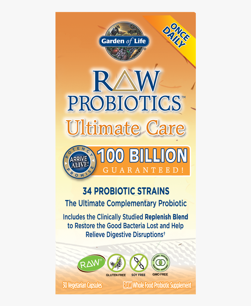 Raw Probiotics Ultimate Care Cooler - Garden Of Life Raw Probiotics, HD Png Download, Free Download