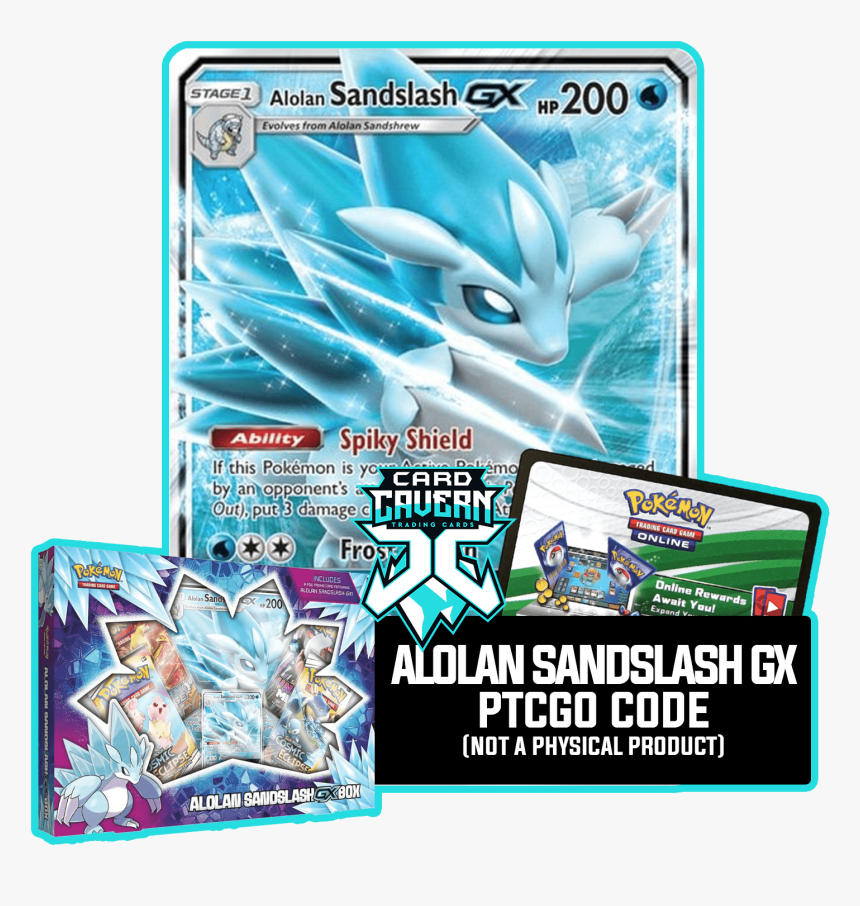 Pokemon Tcg Alolan Sandslash Gx Box, HD Png Download, Free Download