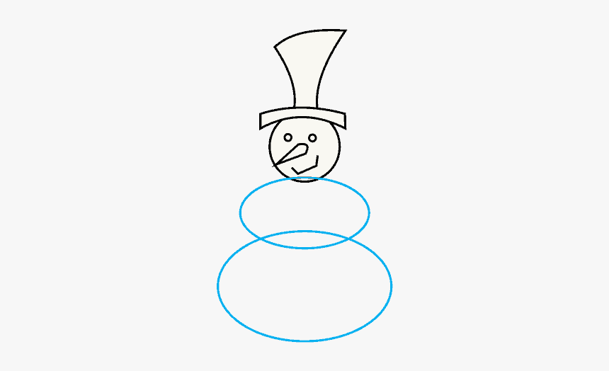 How To Draw Snowman - Line Art, HD Png Download, Free Download