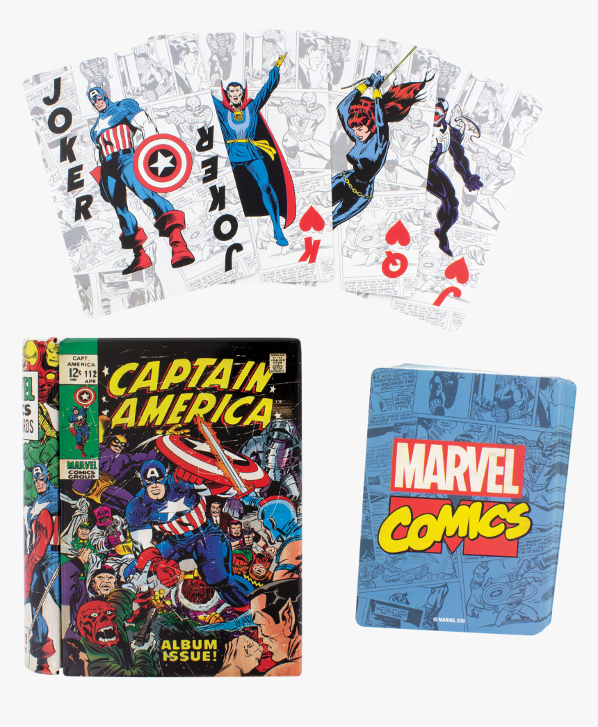 Marvel Comic Book Playing Cards, HD Png Download, Free Download