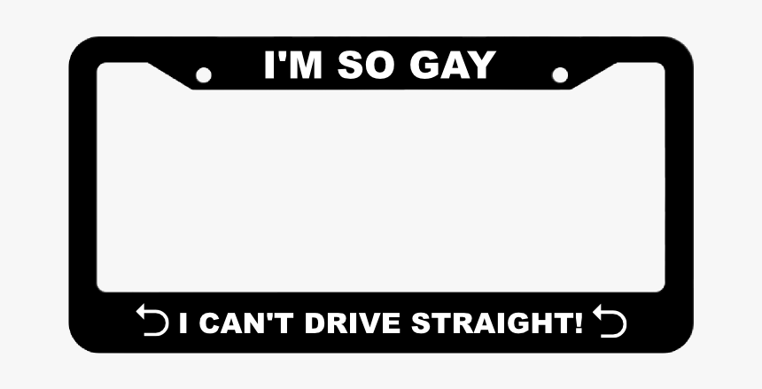 I"m So Gay, I Can"t Drive Straight License Plate Frame - Akina Speed Stars Plate, HD Png Download, Free Download