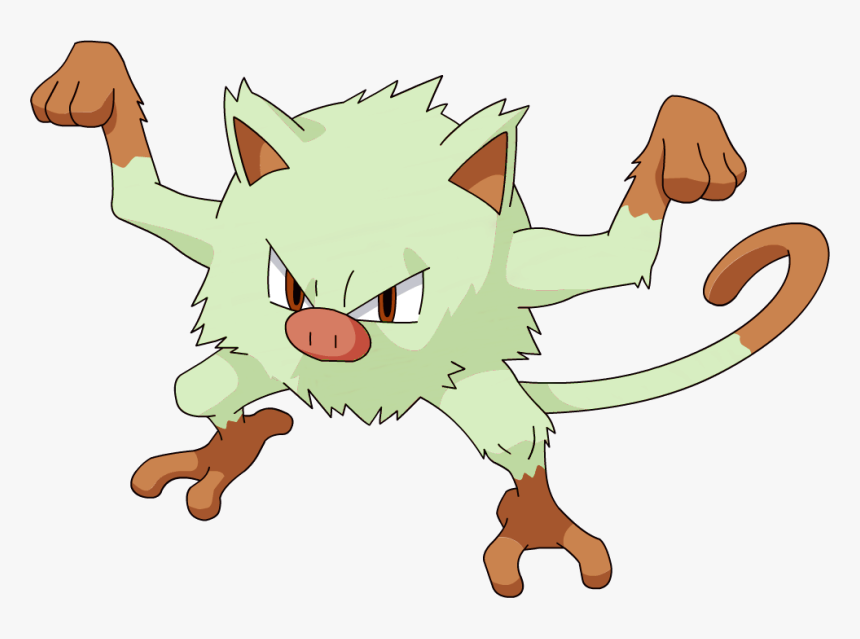 Shiny Mankey Thanks Teamcolress - Hard To Name Pokemon, HD Png Download, Free Download