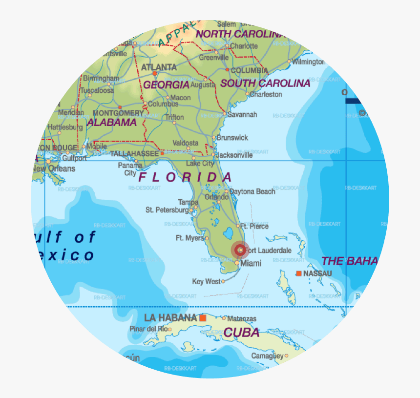 Delta Located On Florida Map, HD Png Download, Free Download