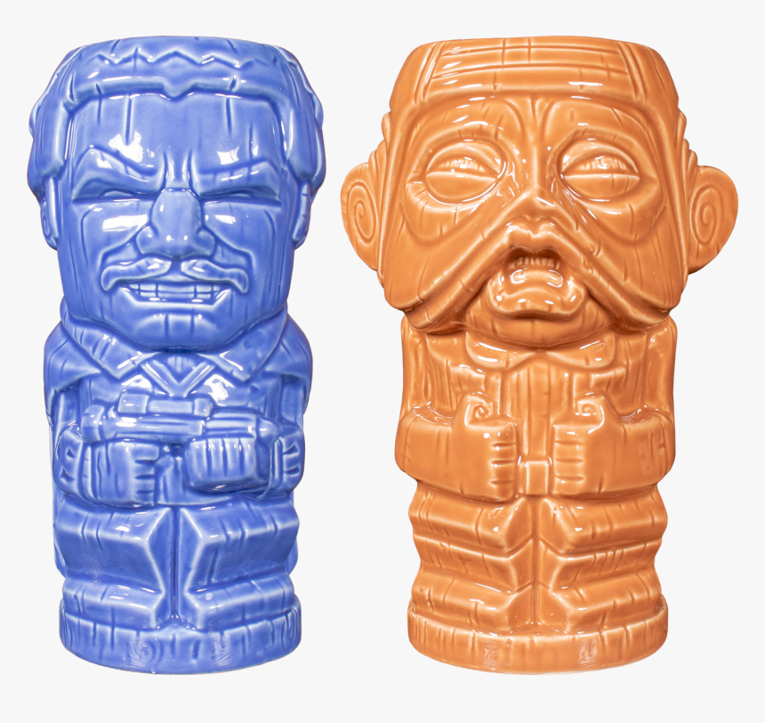 Lando Calrissian & Nien Nunb Geeki Tiki Mug 2-pack - Carving, HD Png Download, Free Download