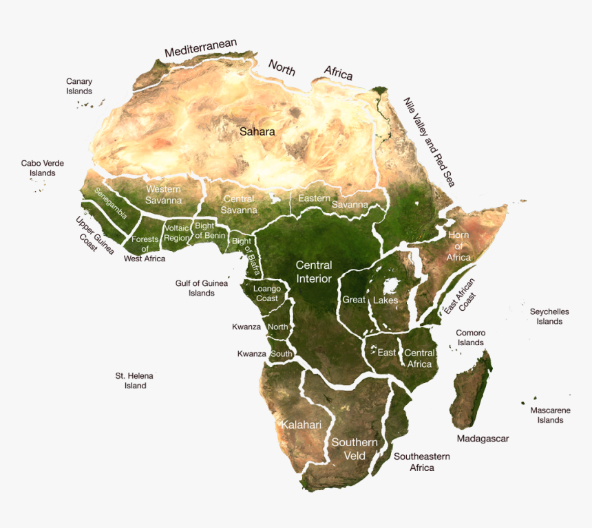 Proposed African Regions - Africa Stereotypes, HD Png Download, Free Download