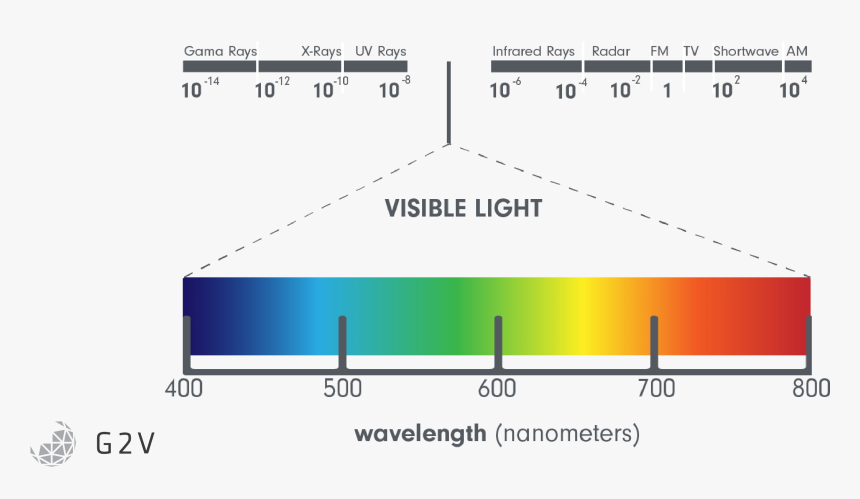 Visible Light Spectrum Wavelengths - Solar Spectrum Lights, HD Png Download, Free Download