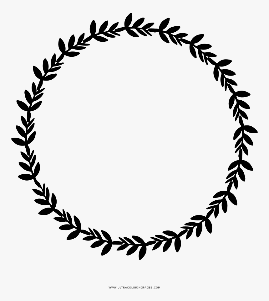 Laurel Wreath Coloring Page - Choker Puka Shells Necklace, HD Png Download, Free Download