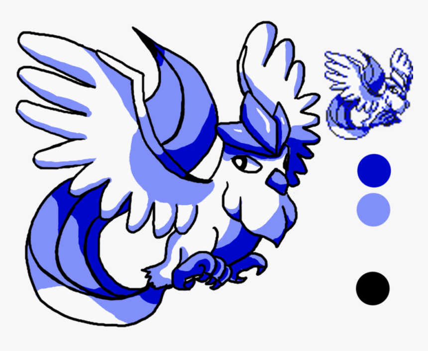 Articuno Transparent Pokemon Yellow - Articuno Sprite Fire Red, HD Png Download, Free Download