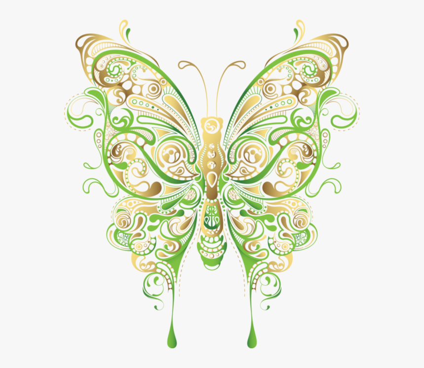 Papillon Clipart Clipart Vector Butterfly And Flower Vector Png Transparent Png Kindpng