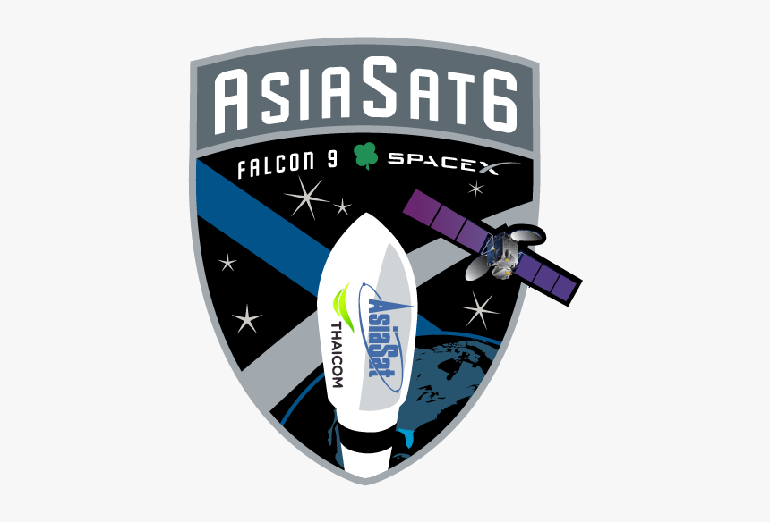 Spacex Asiasat6 Mission Patch"
 Class="img Responsive - Asiasat, HD Png Download, Free Download
