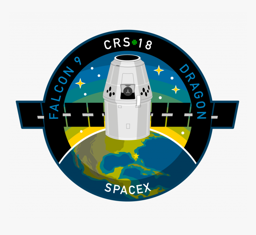 Spacex Crs 18 Patch, HD Png Download, Free Download