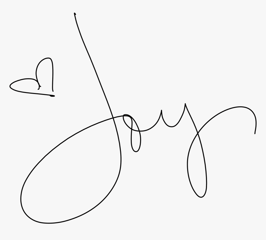 Heart Signature Png - Line Art, Transparent Png, Free Download