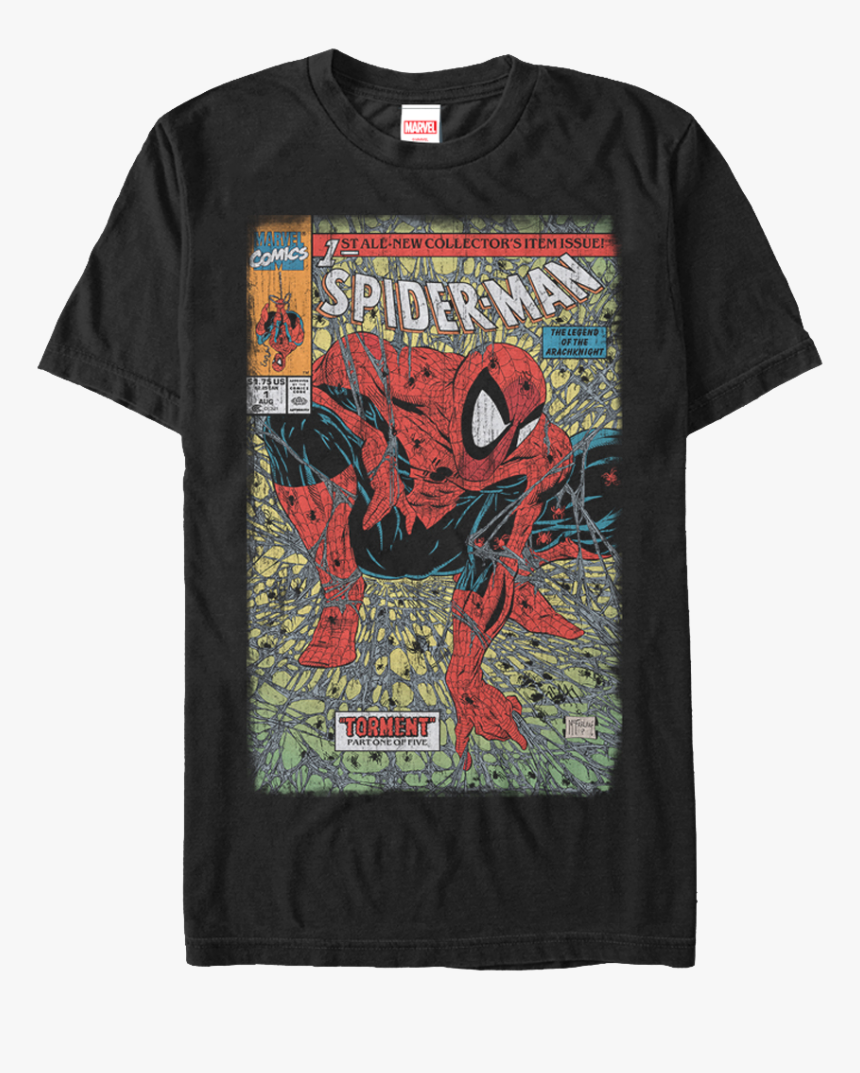 Spider Man Torment Comic Cover T Shirt - Spider Man Comic Todd Mcfarlane, HD Png Download, Free Download