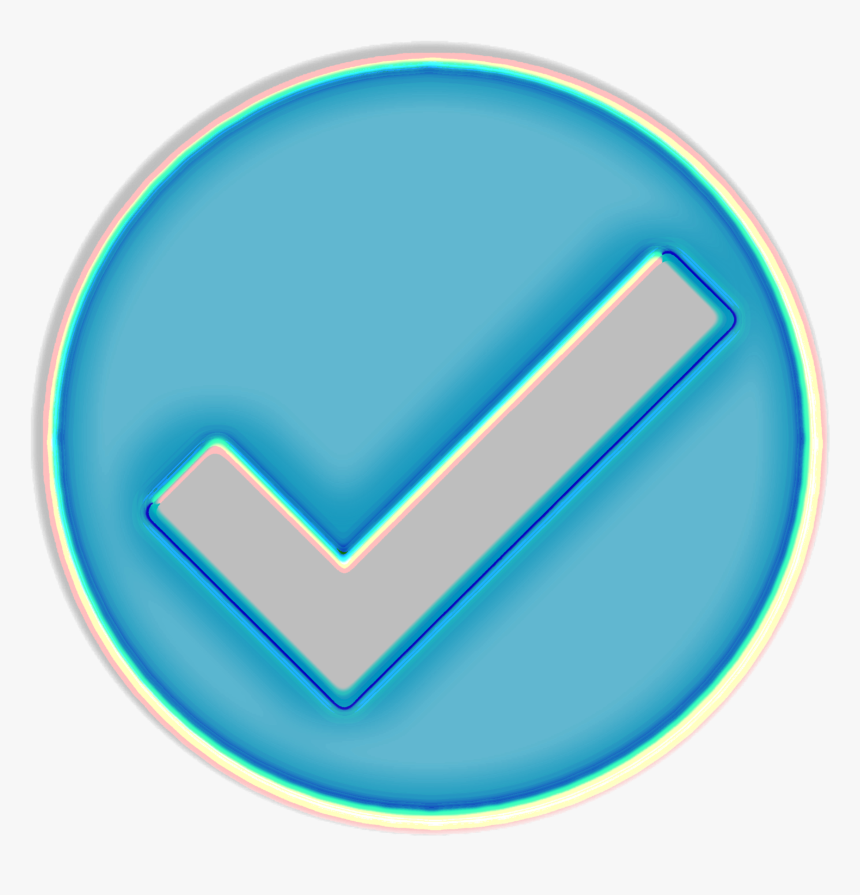 #check #checkmark #verified #3d #vip #bluecheck #verified - Circle, HD Png Download, Free Download
