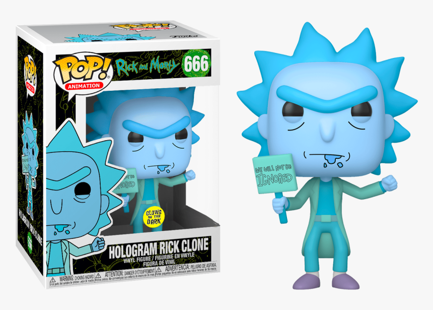 Rick And Morty - Hologram Rick Clone Funko Pop, HD Png Download, Free Download