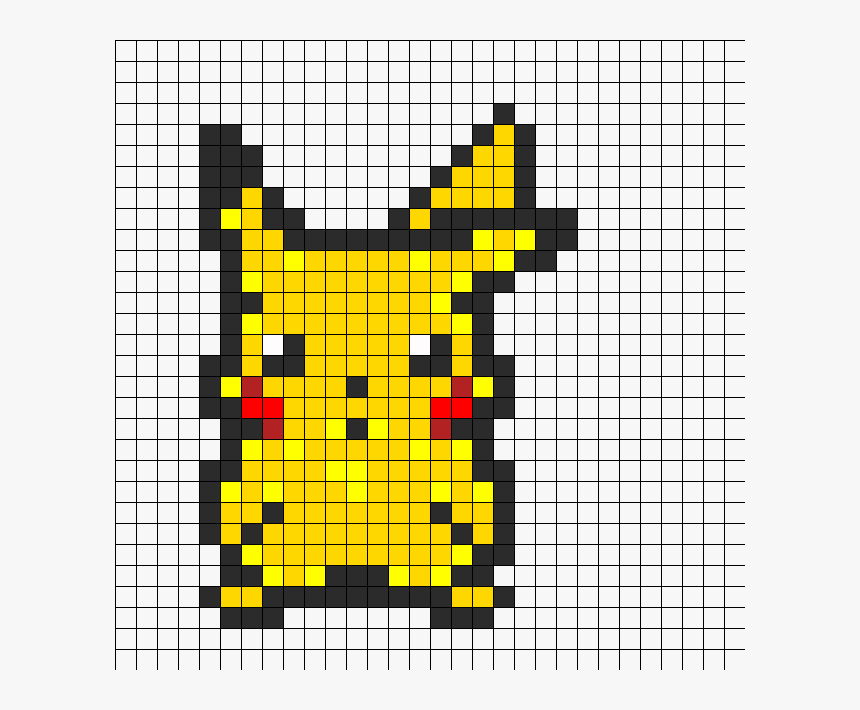 Pikachu Pixel Art, HD Png Download, Free Download