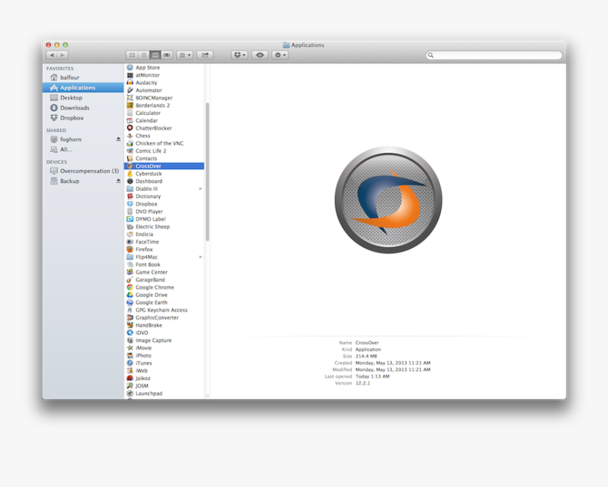 Crossover App Mac, HD Png Download, Free Download