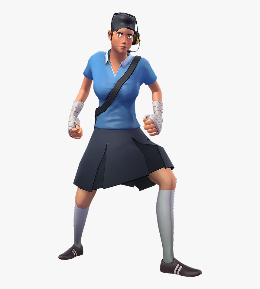 Tf2 Scout Baggy Pants , Png Download - Tf2 Blu Femscout, Transparent Png, Free Download