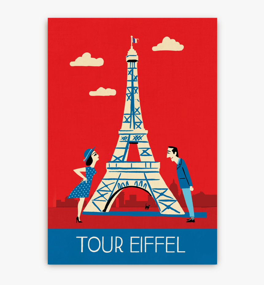 Affiche Tour Eiffel Vintage, HD Png Download, Free Download