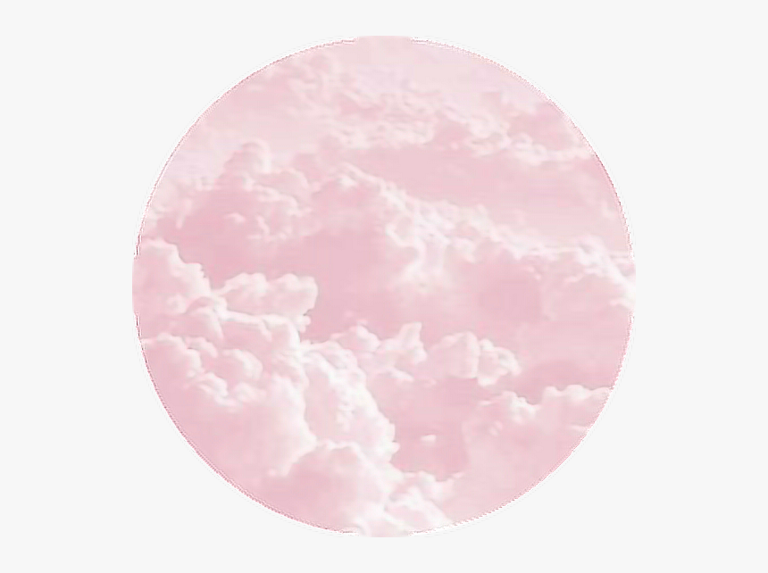 •pink Clouds Sticker• - Circle, HD Png Download, Free Download