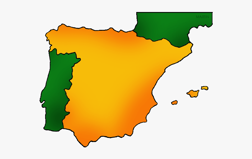 Spain Map - Spain Clip Art, HD Png Download, Free Download