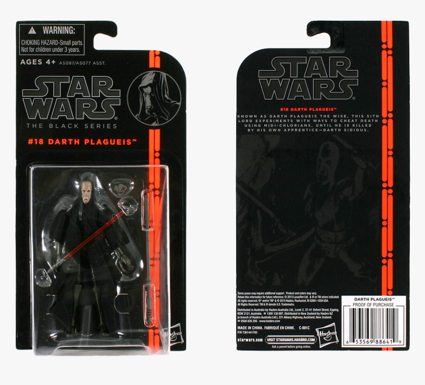 #18 Darth Plagueis Preview Images - Star Wars Black Series Sith, HD Png Download, Free Download